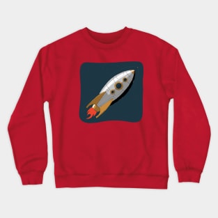 Space Rocket Crewneck Sweatshirt